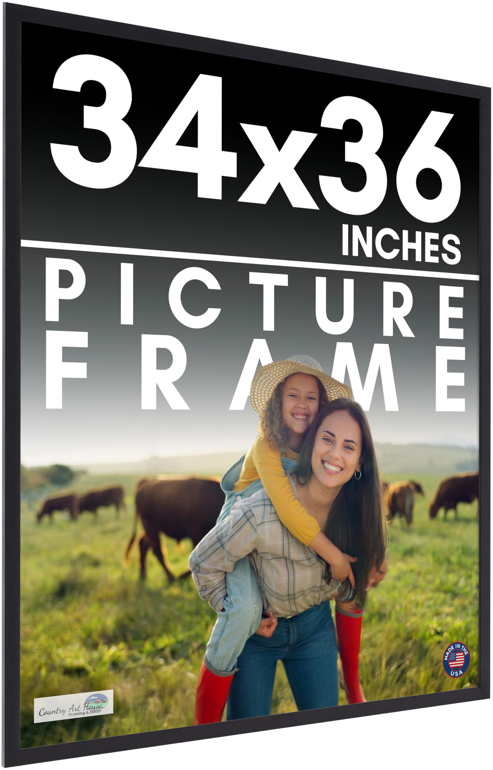 Amazon.com - 34x36 Frame Black Picture Frame - Complete Modern